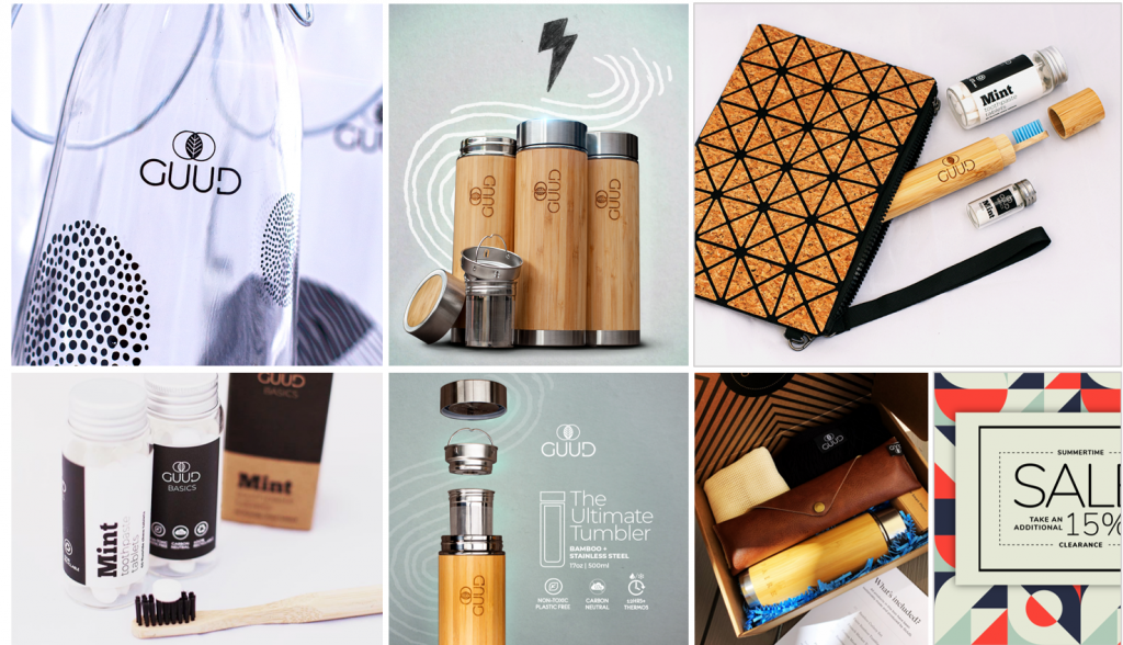 Various GUUD Brand merchandise